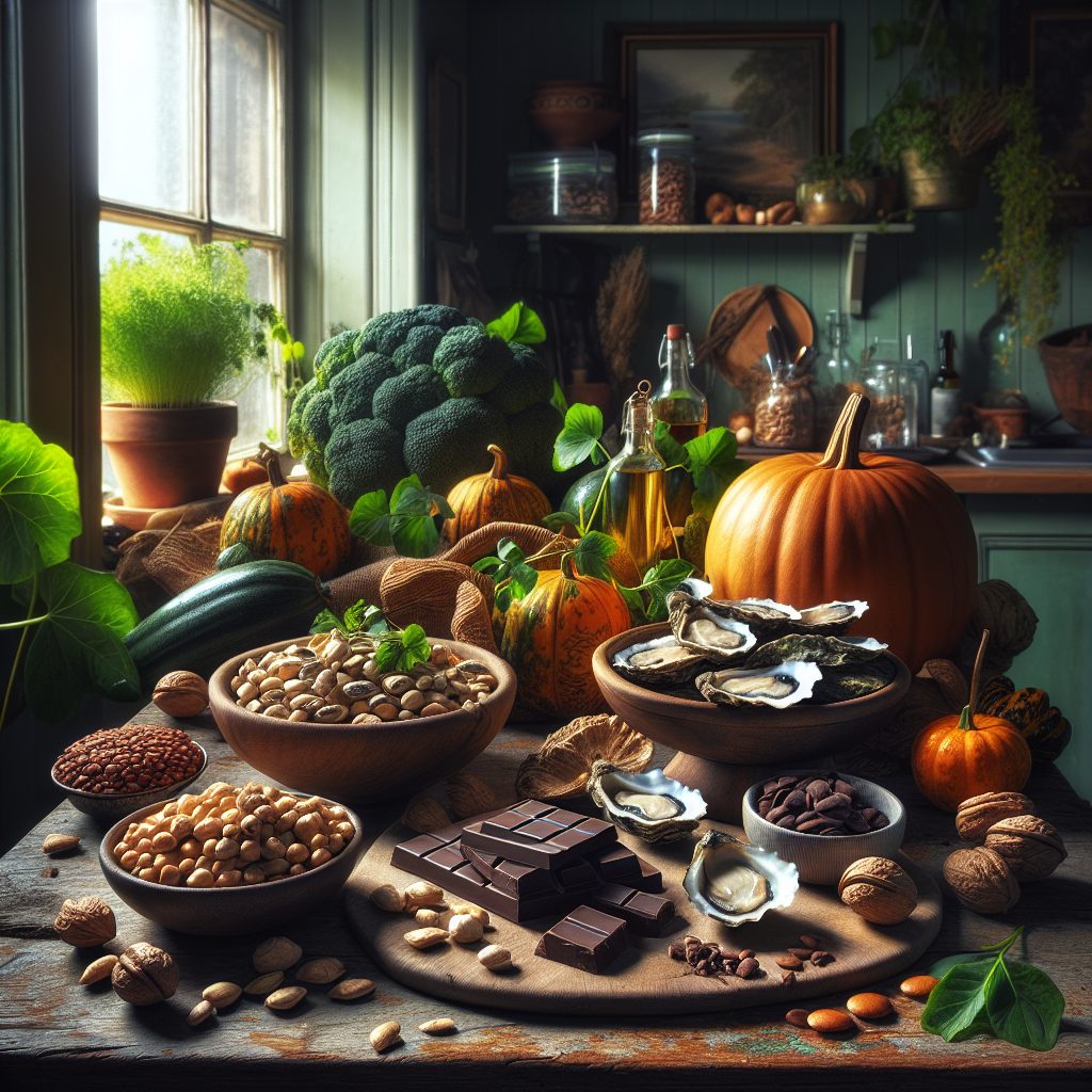 Surse alimentare bogate în zinc - stridii, semințe, nuci