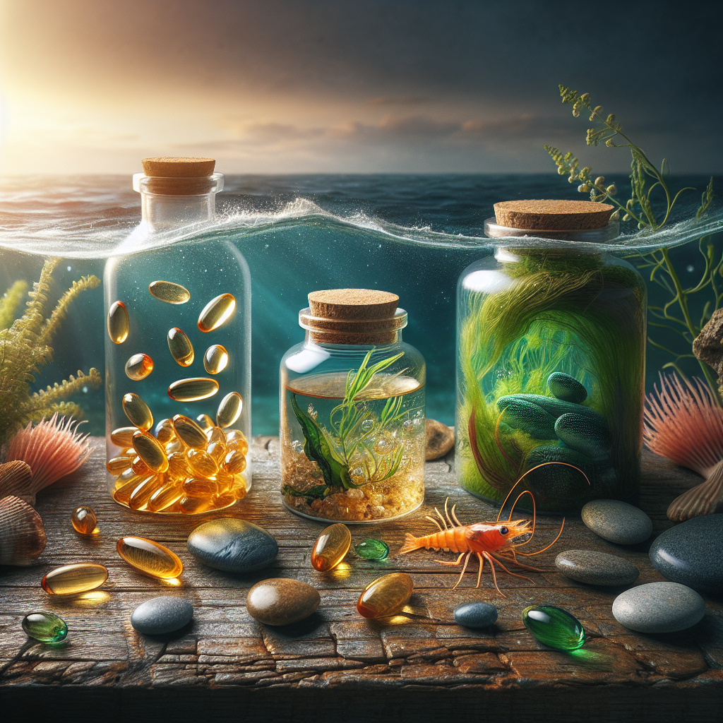 Tipuri de suplimente Omega 3 - ulei peste krill alge